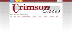 Desktop Screenshot of crimsoncriernews.com